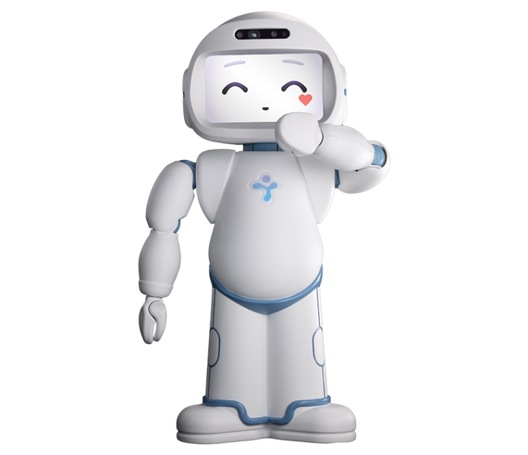 QTrobot-send-kiss-Robot named Daro